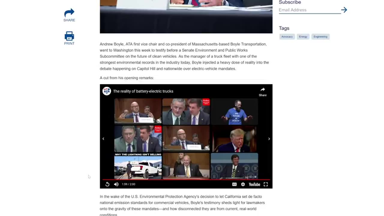 Electric 18 wheelers take more power than an entire city