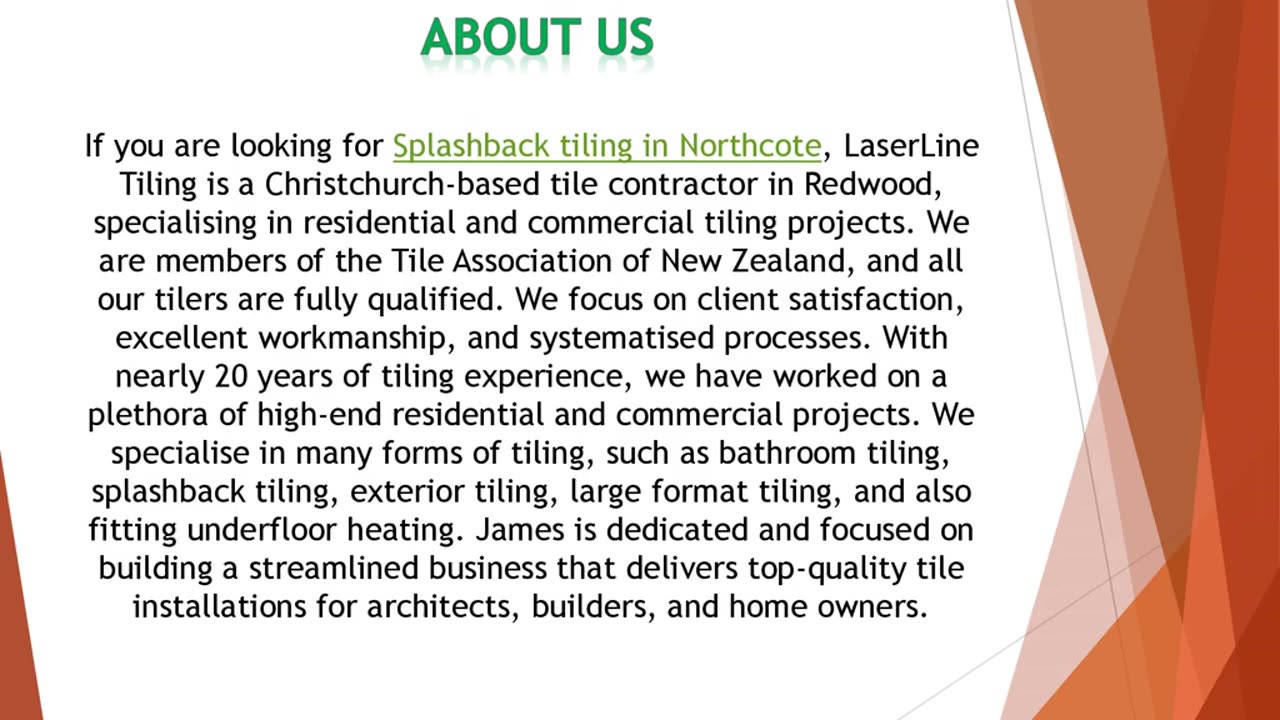 If you are looking for Splashback tiling in Northcote