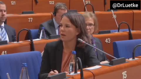 The Green party Bärbock glitters "we are at war"