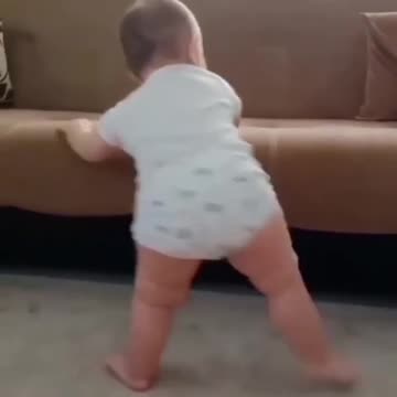 Vibrant baby dancing.