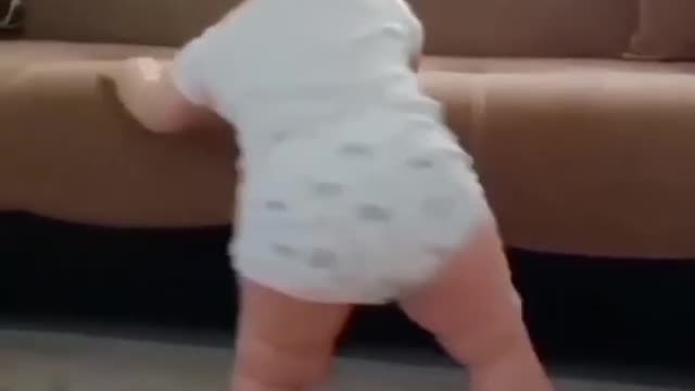 Vibrant baby dancing.