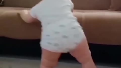 Vibrant baby dancing.