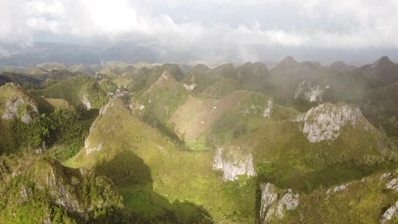 Aerial View on Green Mountains