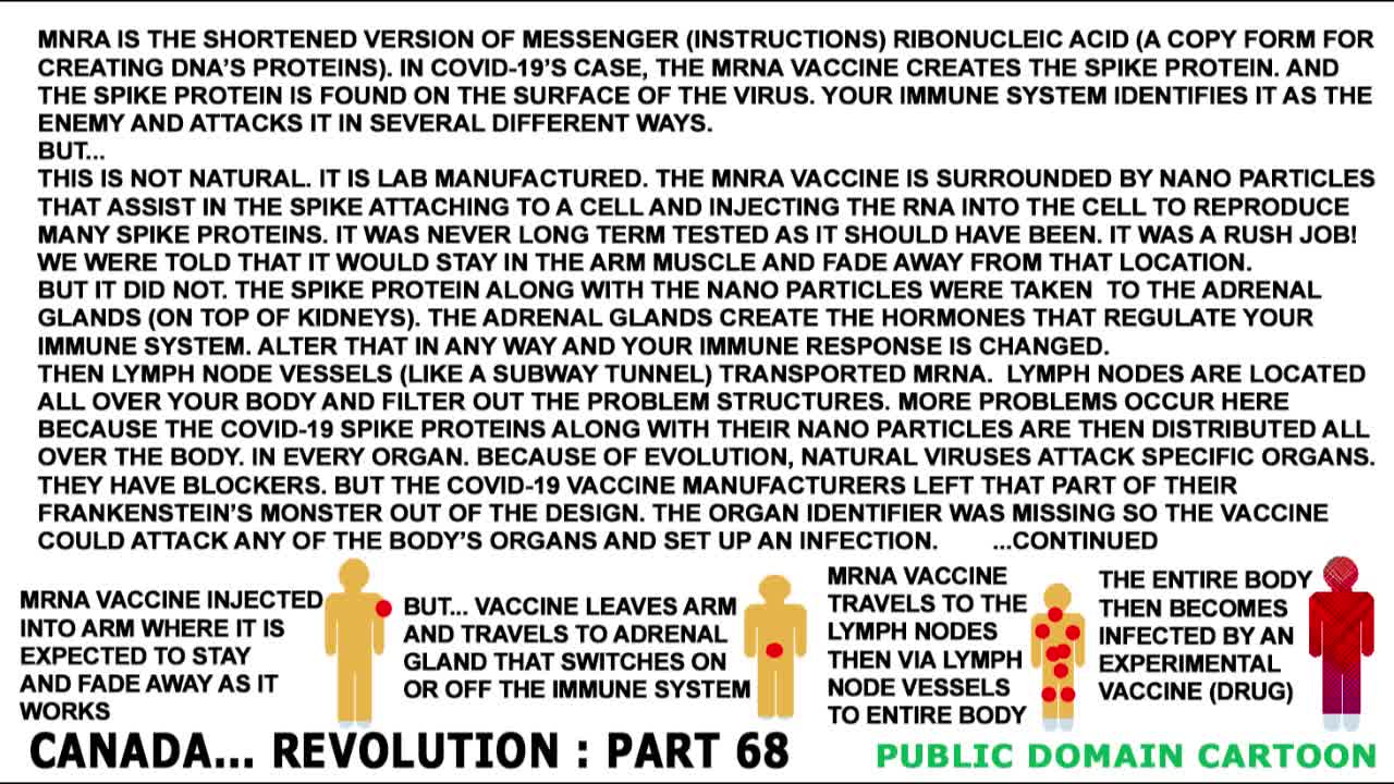 VACCINE MRNA WAS CREATED WITHOUT AN ABILITY TO FIND A SPECIFIC TARGET CELL