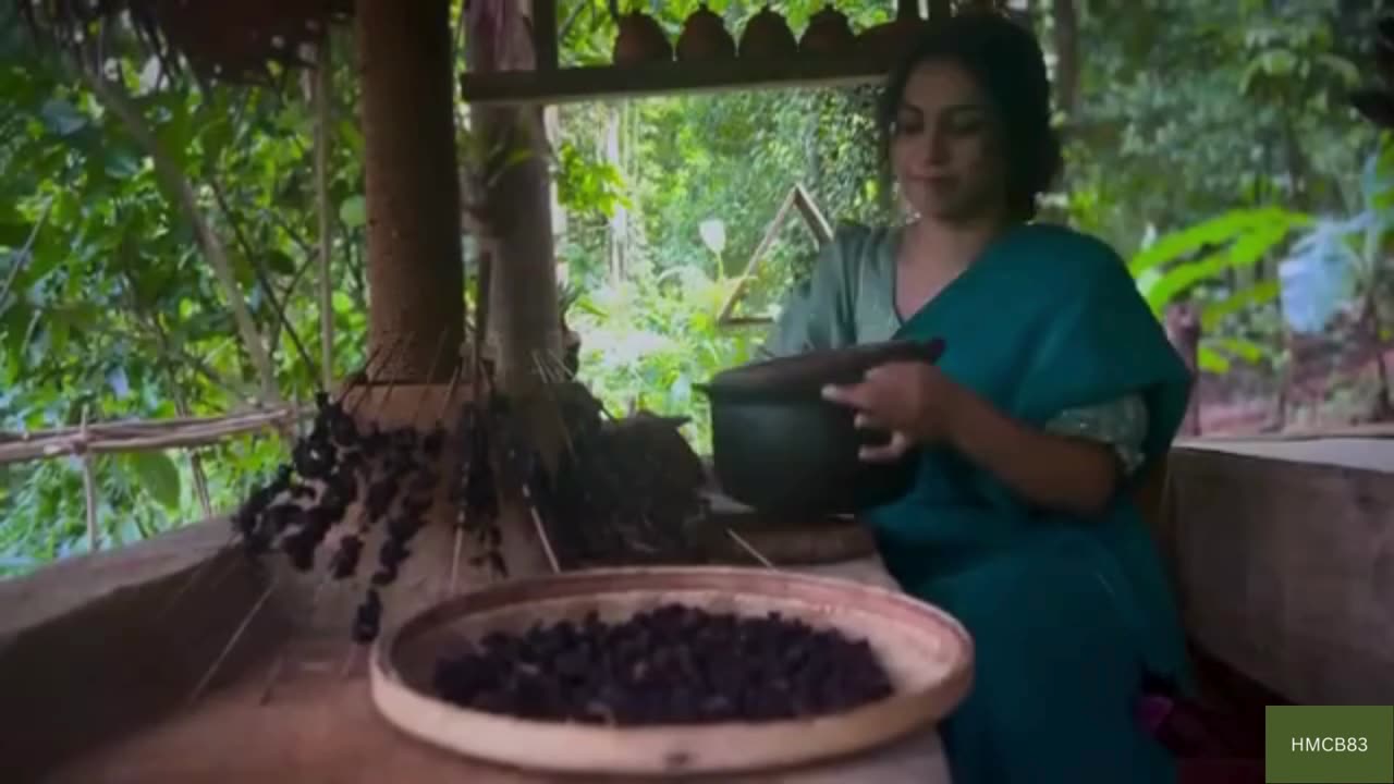 Harvesting & Cooking with Sri Lankan Gambooge 🍑 | Rainy Mountain Delights ⛈⛰️