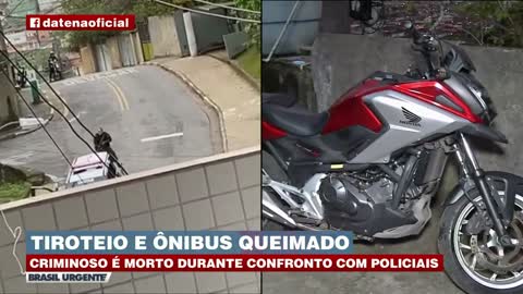 Tiroteio intenso e bandido morto