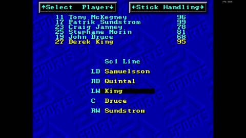 NHL '94 Franchise Mode 1991 Regular Season G43 - Len the Lengend (SJ) at Hockee (PG)