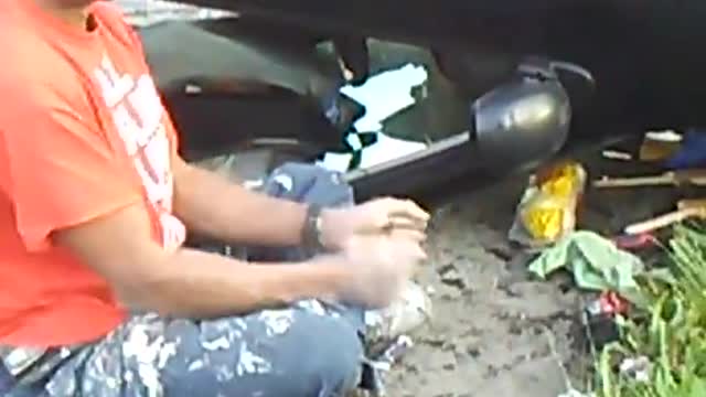 Intoxicated Person Got Flipped by Toyota