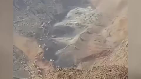 Horrific moment mine collapses in China's Inner Mongolia region.