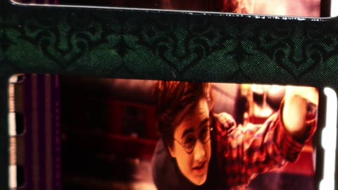 Hilarious Christmas Film Cell Card: Harry Clinging For DEAR LIFE! #harrypotter #artbox #christmas