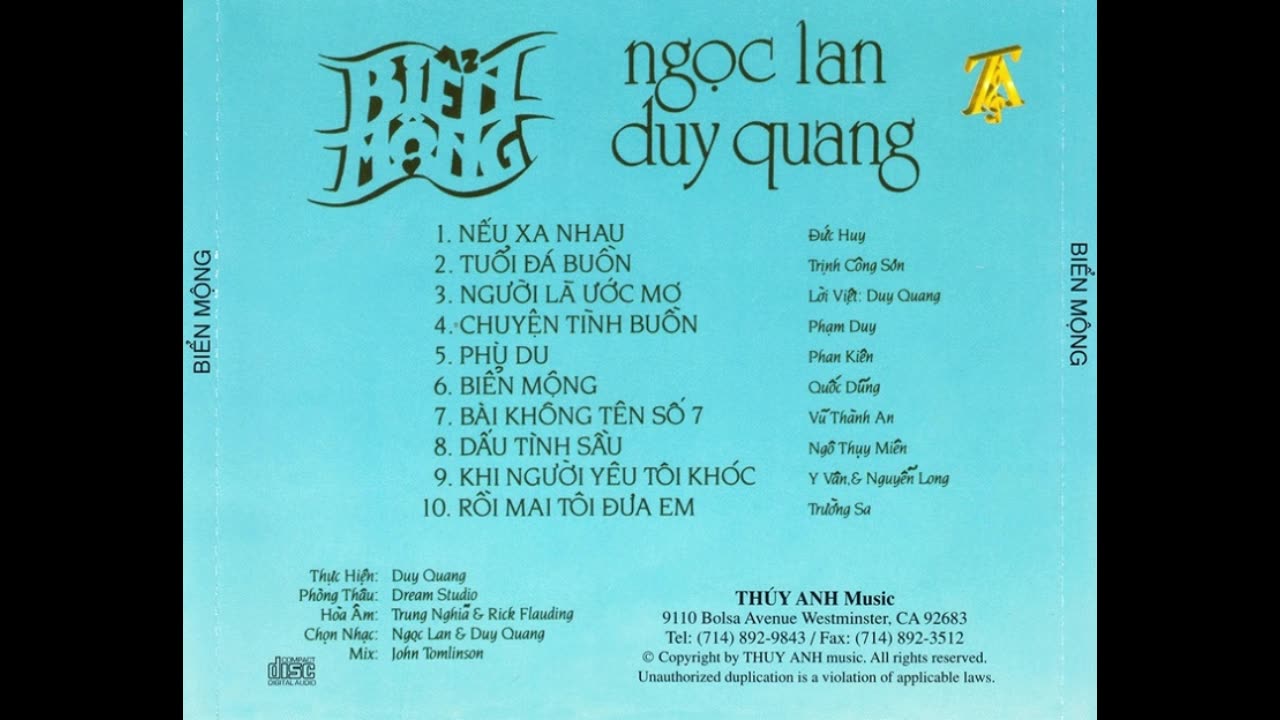 Bien mong-Ngoc Lan, Duy Quang