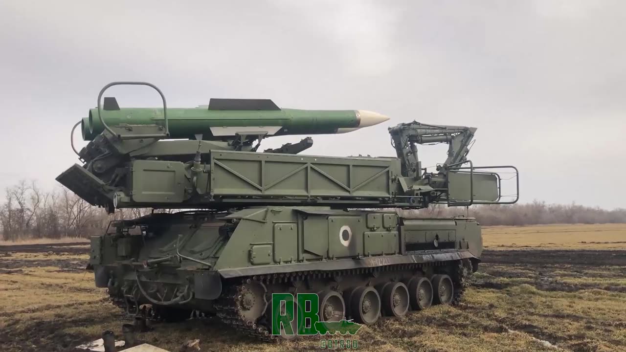 combat work of the "Buk" air defense system of the Spetsnaz