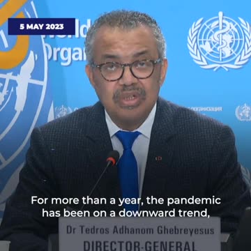 "I declare Covid-19 over as a global health emergency... but that doesn't mean Covid-19 is over