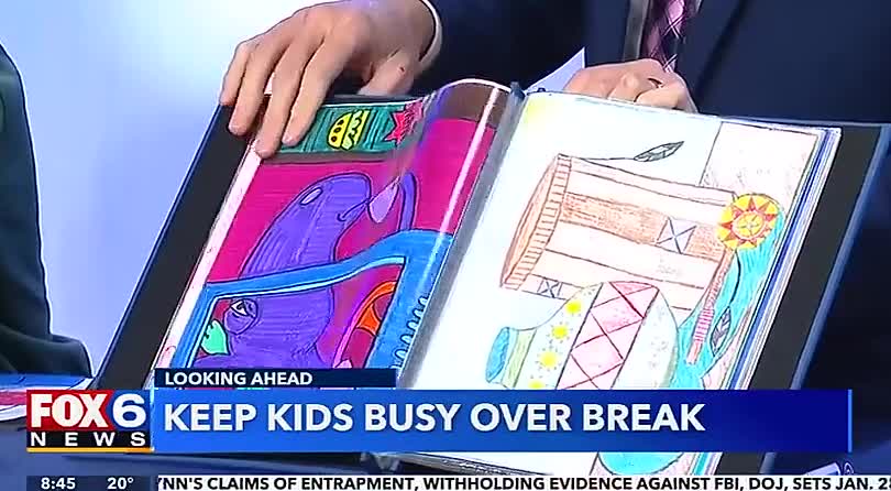 Fox 6 Milwaukee with Young Rembrandts How to keep your kids busy during winter break