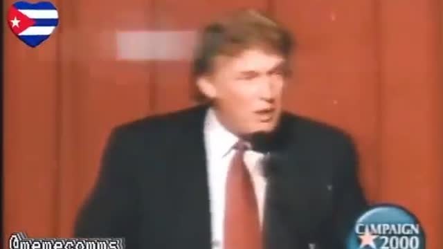 Trump at Cuban-American Foundation 1999 - Brutal Communist Regime