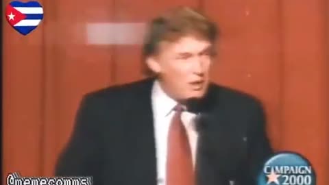 Trump at Cuban-American Foundation 1999 - Brutal Communist Regime