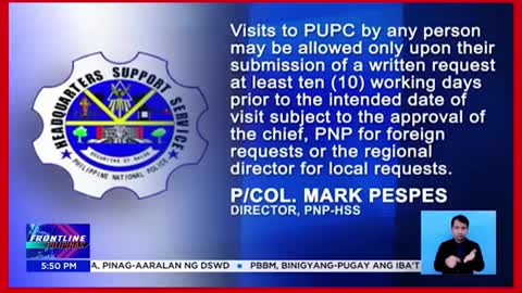 Pagbisita ng mga kaibigan sa birthday ni de Lima, hindi pinayagan ng5。PNP