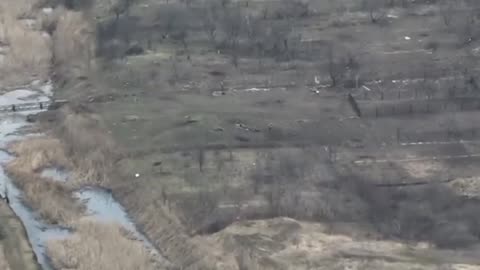 The Russians tried to cross the Bakhmutke River, although they were covered by Ukrainian artillery.