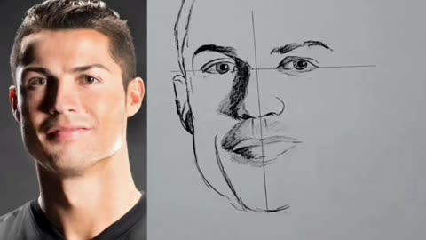 Amazing Cristiano ronaldo pencil drawing.