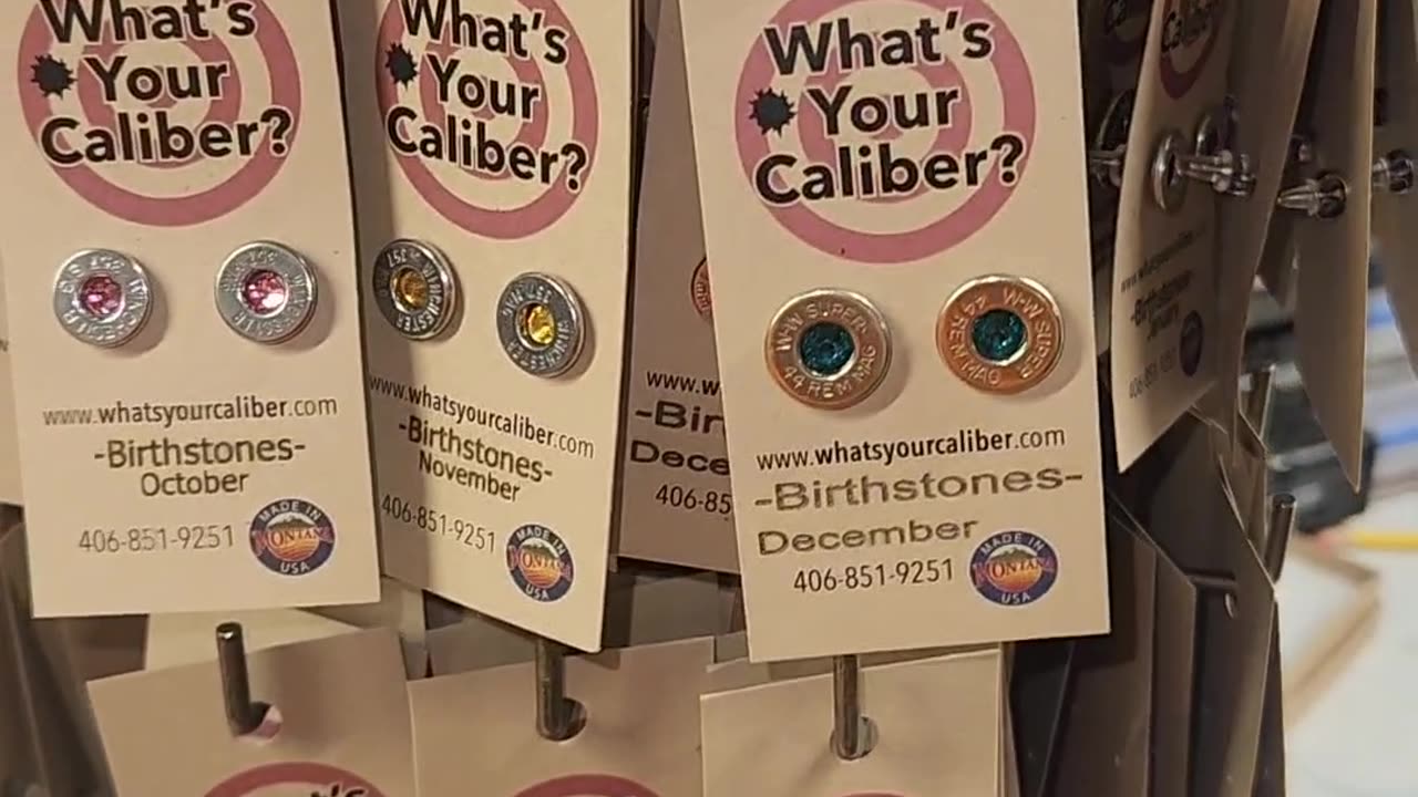 Recycled Bullet Jewelry Countertop Display Available from www.whatsyourcaliber.com Free Shipping