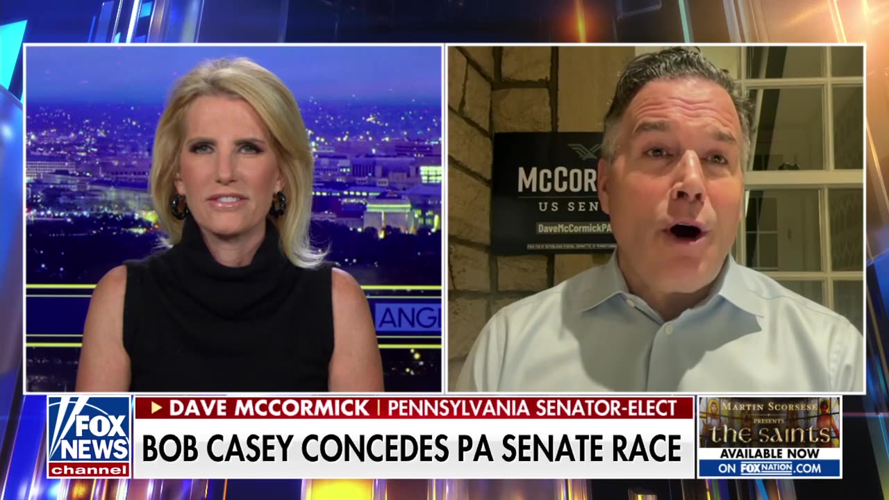 Sen.-elect Dave McCormick speaks out after his opponent concedes election