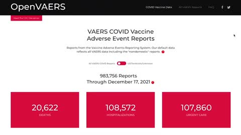 The latest VAERS data has been published. Dr. Peter McCullough