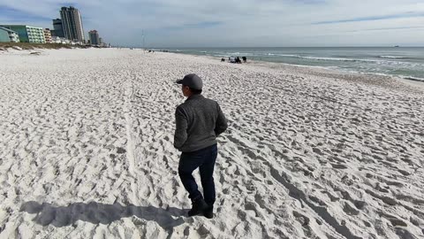 KaraBand Orange Beach Walking On White Sand
