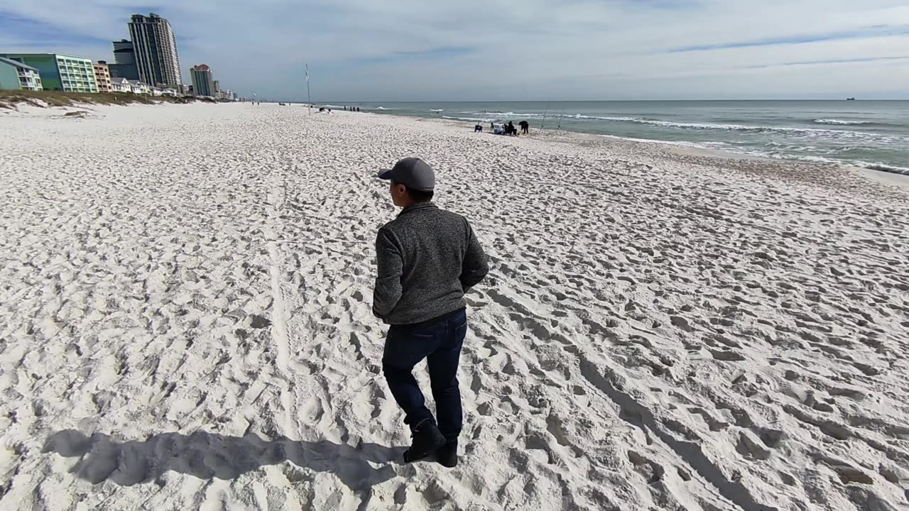 KaraBand Orange Beach Walking On White Sand