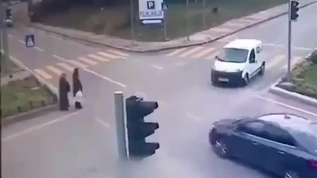 Can't be fun getting slapped by a car