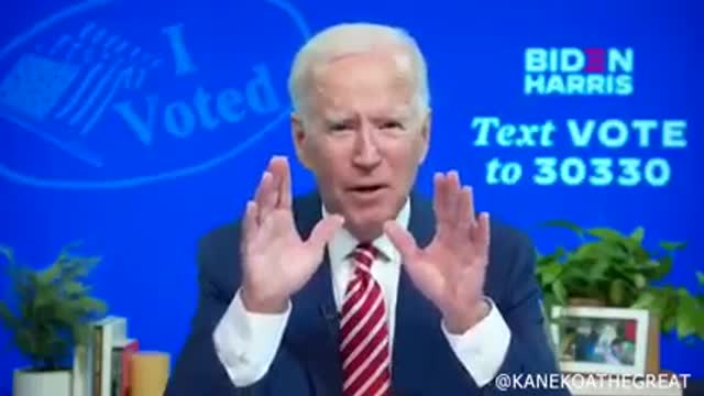 biden "we put together voting fraud"