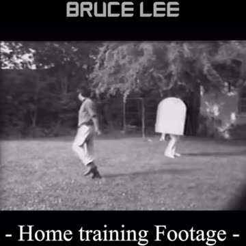Bruce Lee Training In His Back Yard
