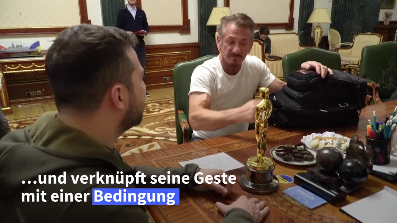 Hollywoodstar Sean Penn überlässt Selenskyj seinen Oscar