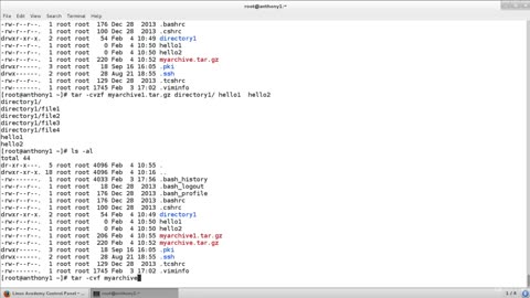 6. Archive, Compress, Unpack and Uncompress Files Using tar, star, gzip and bzip2