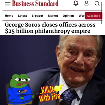 NEWSFLASH - George Soros Closes Offices across $25 Billion Evil Empire