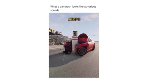 Car Crashes At Different Speeds!