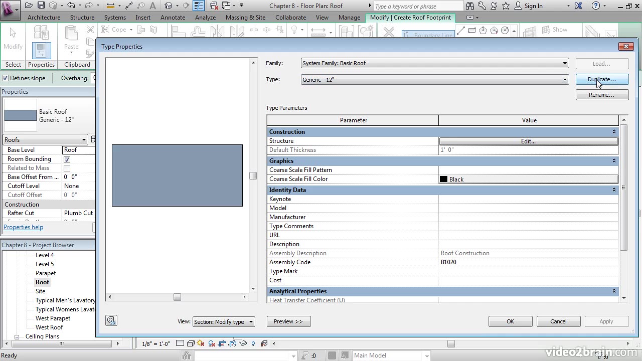 Revit Roof Modelling - Part 01