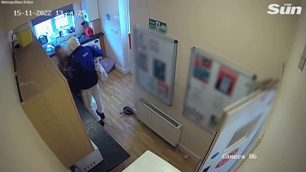 Mom with baby threatened at knifepoint by invader wearing Tesco jacket