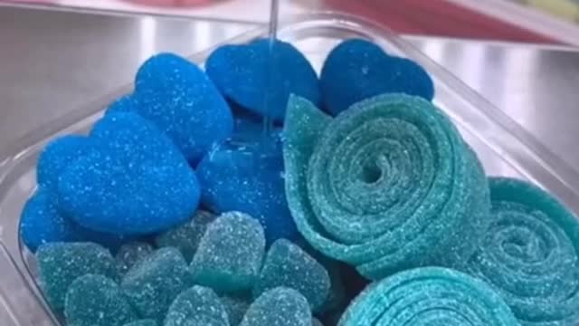 Make your own blue candy