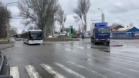 Buses arrived in Mariupol to evacuate civilians