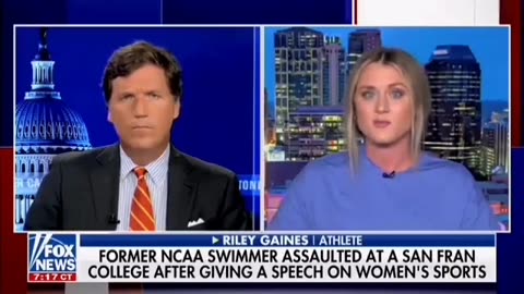 Athlete Riley Gaines Shared Her Experience Of Being Assaulted By Trans Activists At SFSU, Tucker Carlson