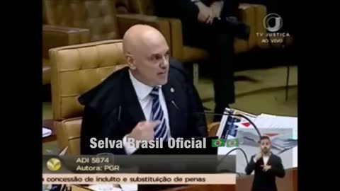 Alexandre de Moraes Ministro do STF (Brasil) Explica Ato Presidencial de Graça (2022,4,21)