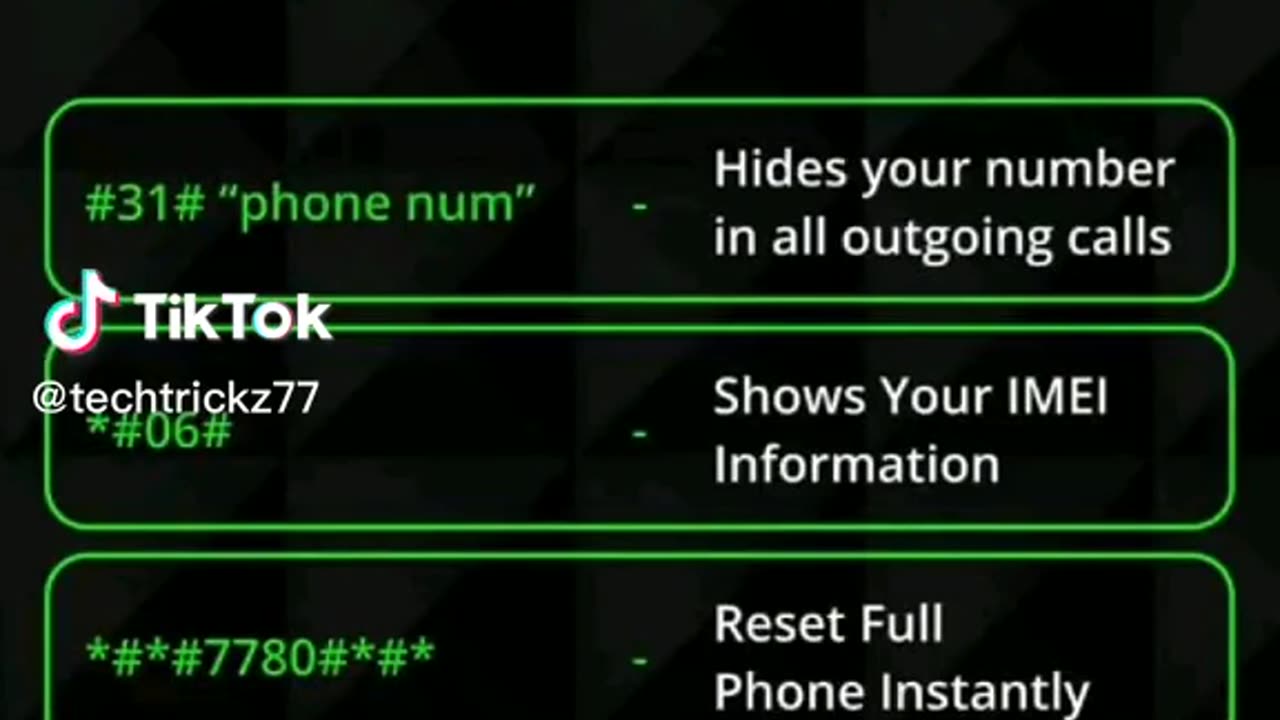 Secret Codes for Android phones