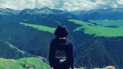 A view of the mountains