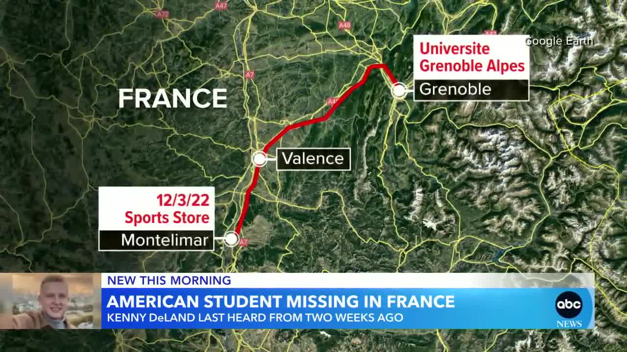 American student missing in France GMA