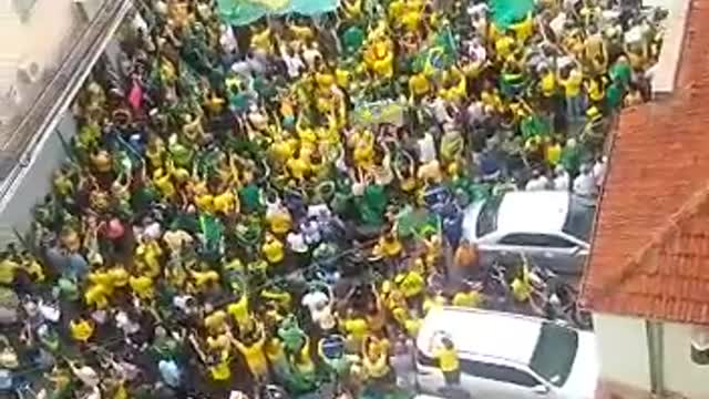 Brazilians gathering at army bases across the country asking them to prevent Lula's socialist tyranny.