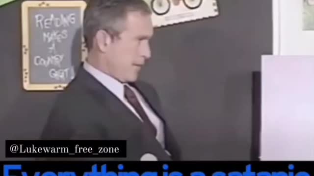 Day Of 9/11, George Bush in Classroom Foreshadows "Terrorist" Attacks.