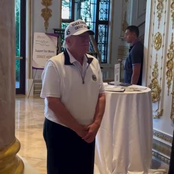 Trump gave the ladies a shimmie at the Moms for America Mothers of Influence Luncheon at Mar-a-Lago.