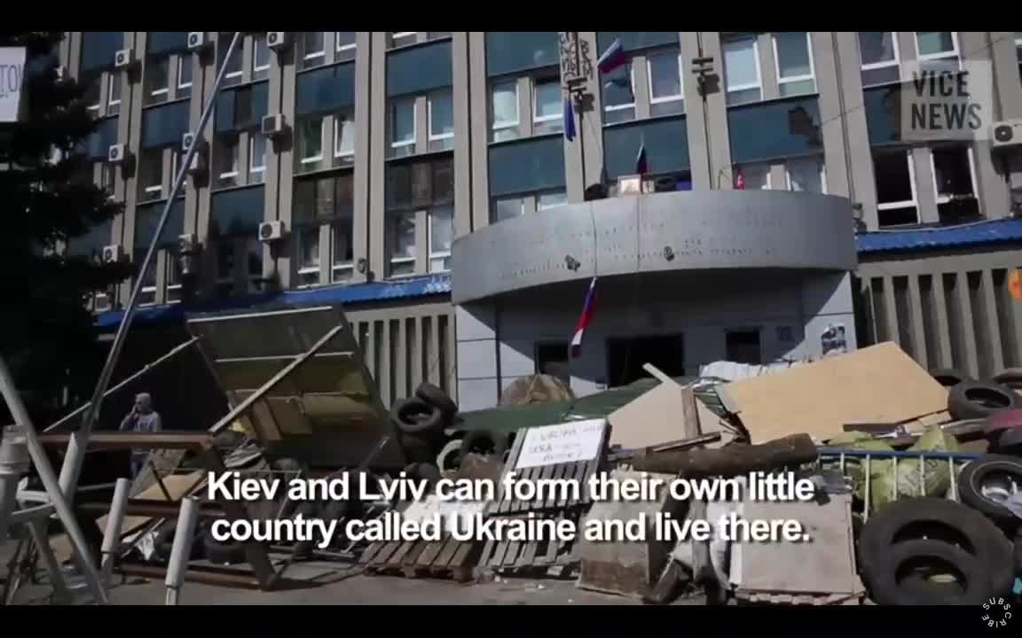2014 Donetsk - situation at occupied government building