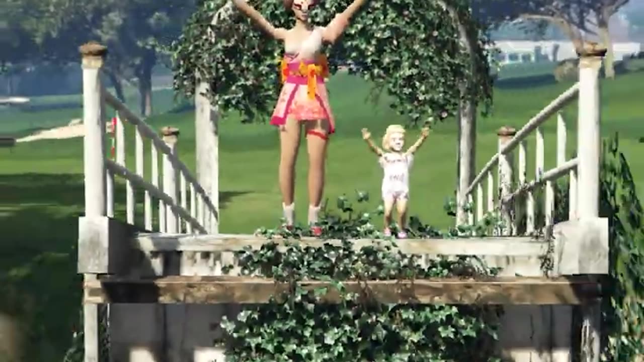 GTA V_ GTA X FREE FIRE BABY SAVING SAKURI AND BABY GIRL ____SHORTS