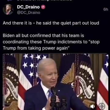 Biden openly admits INDICTMENT is POLITICAL!